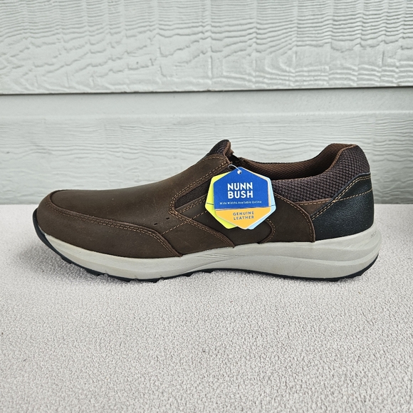 Nunn Bush Excursion Slip-On Brown Leather Sneaker Loafer Bloom Men SZ 11.5 M main image 7